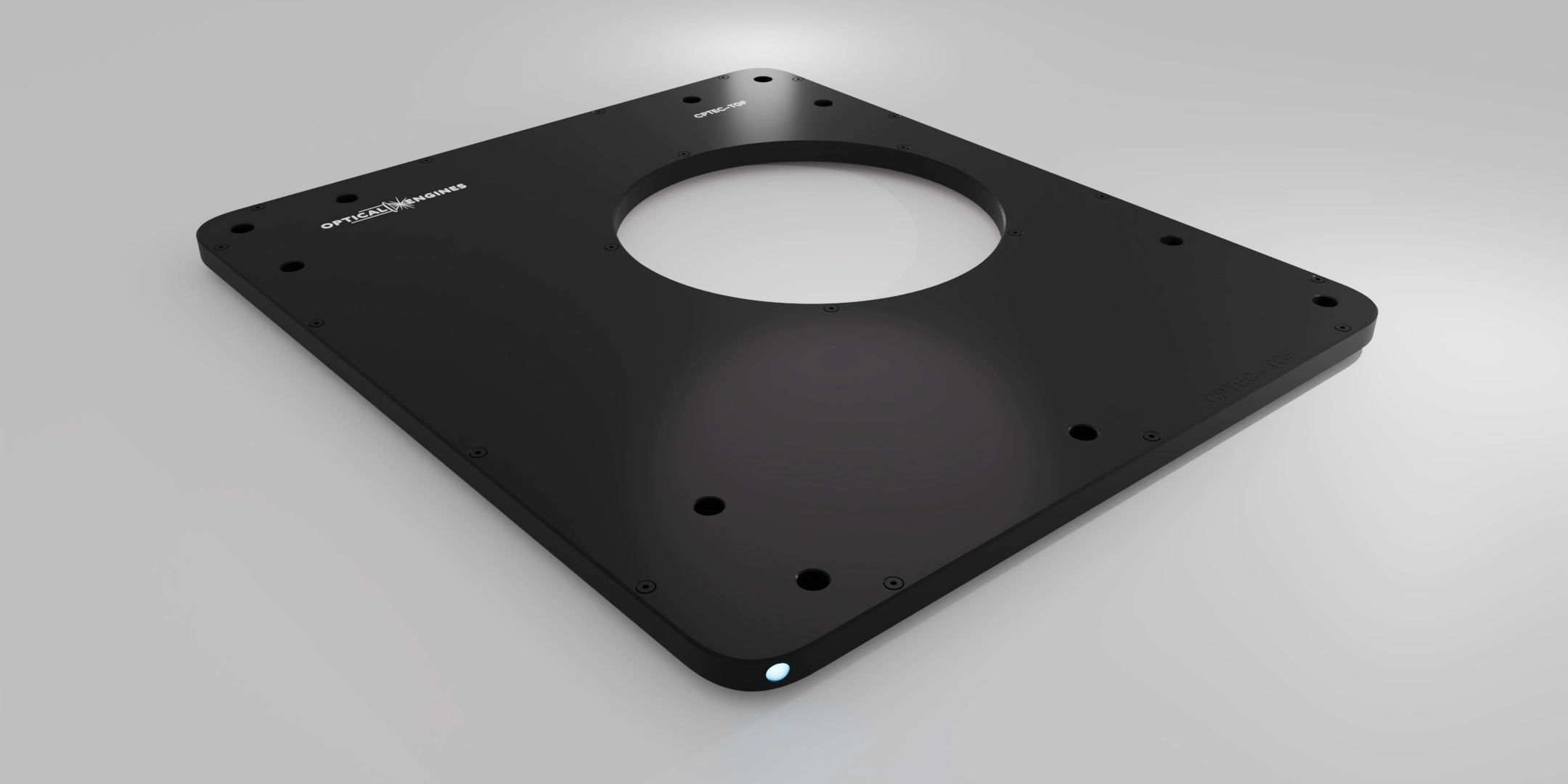 CPTEC-TGF ultrafast fiber amplifier plate with central aperture